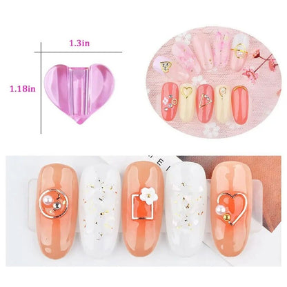 Nail Art Tools 2Pcs Curve Molds Embossed Acrylic Designs Bender Shaper Equipment