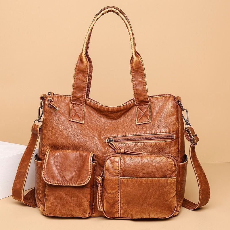 Women Bag Vintage Handbags Women Retro Large Shoulder Crossbody Pouch 32*13*27CM