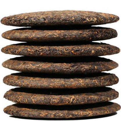 357g Yunnan Pu-erh tea Puerh ripe tea Wishful tea-cake Premium cooked Shu tea