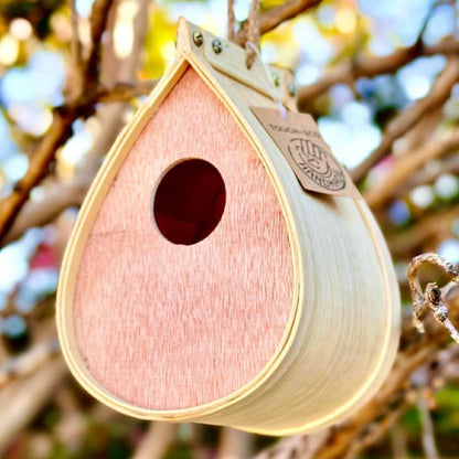 Wooden Outdoor Hanging Bird House Hummingbird Nesting Box Garden Decor Gift