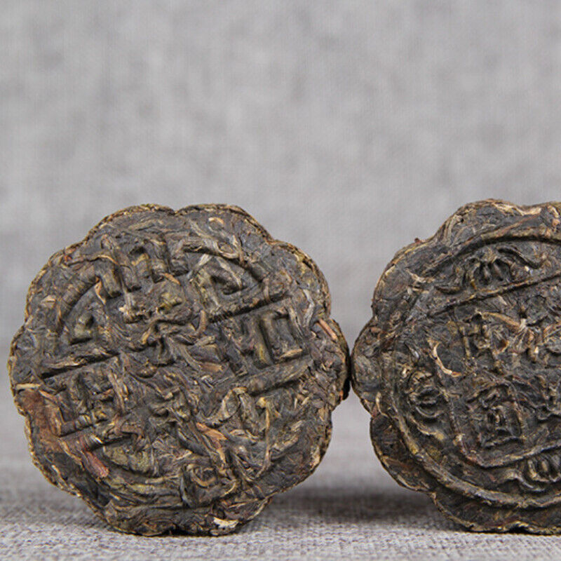100g Yunnan Puerh Tea Moon Cake Flower Good Moon Round Health Care Pu'er Tea