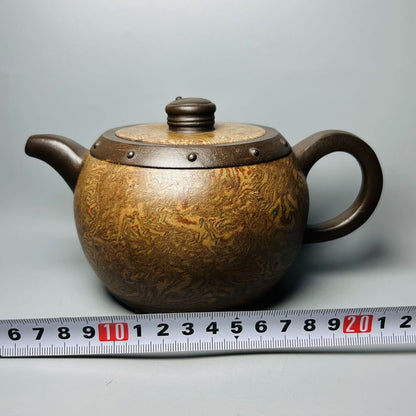 Vintage Chinese Yixing Purple Clay Teapot Zisha Ceremony Exquisite Tea Set Rare