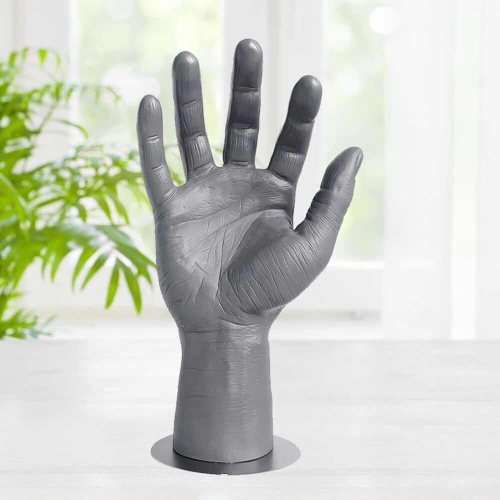 Male Left Hand Mannequin Realistic Model Jewelry Display Stands Bendable Holders