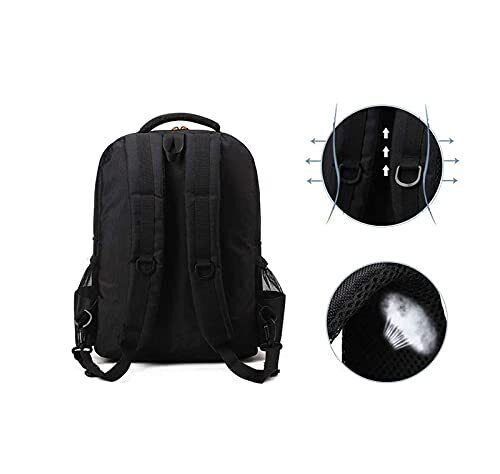 YOMQLJXB Portable Barber Bookbag Hairstylist 1 Count (Pack of 1), black