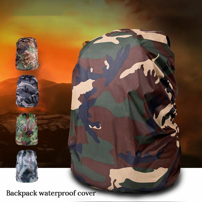 Waterproof Rain Cover Bag Outdoor 10-80L Camouflage Backpack Camping Accessories