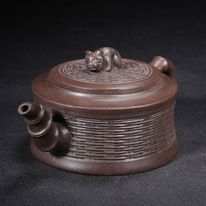 Vintage Chinese Yixing Purple Clay Teapot Zisha Ceremony Collectible Rare Small