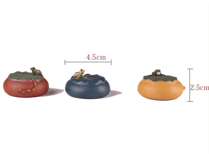 One Handmade Artware Frog On Lotus Leaf Mini Zisha Tea Pet Creative Decoration