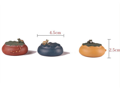 One Handmade Artware Frog On Lotus Leaf Mini Zisha Tea Pet Creative Decoration