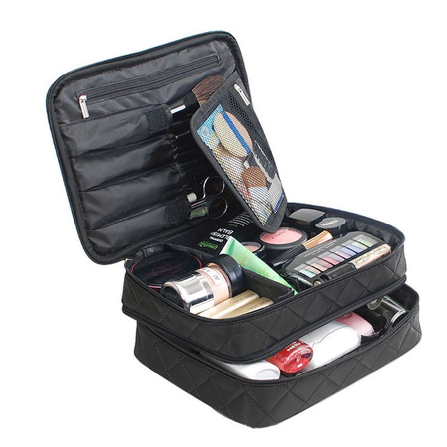 Toiletry Cosmetic Bag Waterproof Beautician Make Up Travel Organizer Beauty Case
