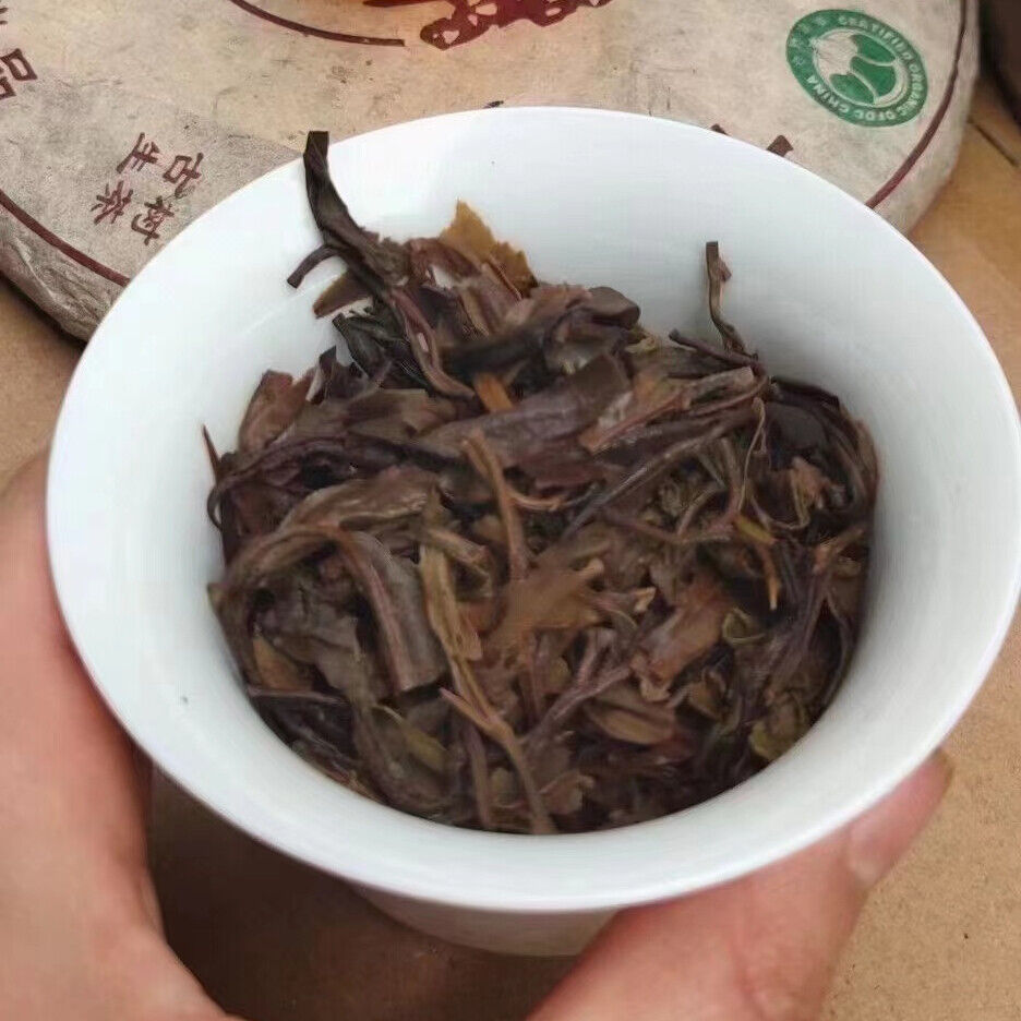 357g Yunnan Banzhang King Pu-erh Raw Tea Cake 2003 Organic Old Puerh Cake Tea