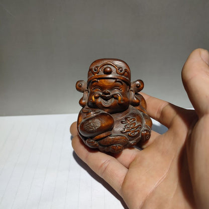 buddha home decor living room sculptures wood carved figures gift wooden statue