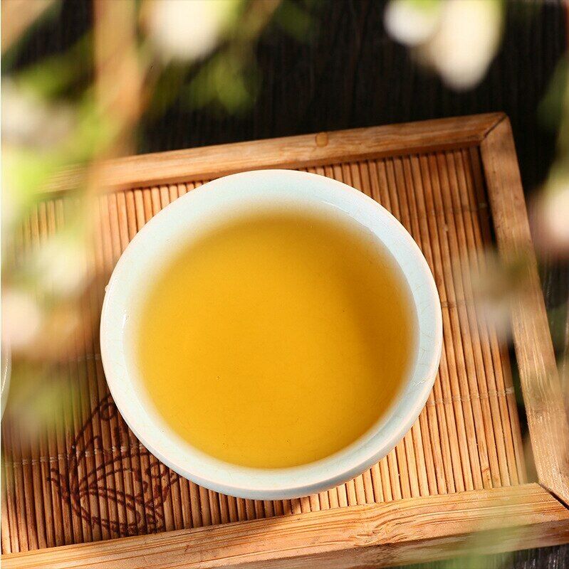 2023 Puwen Tea Yunnan Puer Tea Raw Sheng Pu-Erh Green Tea Cake 400g/10.58oz