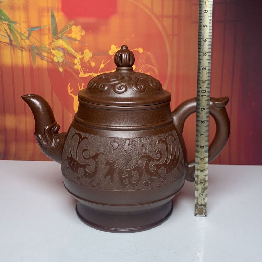 Chinese Yixing Purple Clay Teapot Zisha Ceremony Exquisite Teaware Collectible