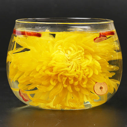 Organic Golden Chrysanthemum Tea Jin Si Huang Ju Fragrant Flowers Herbal Tea