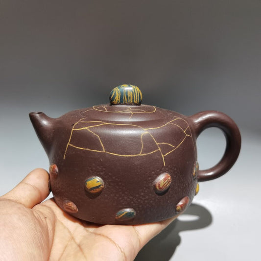 vintage chinese yixing purple clay teapot zisha ceremony teaware collection rare