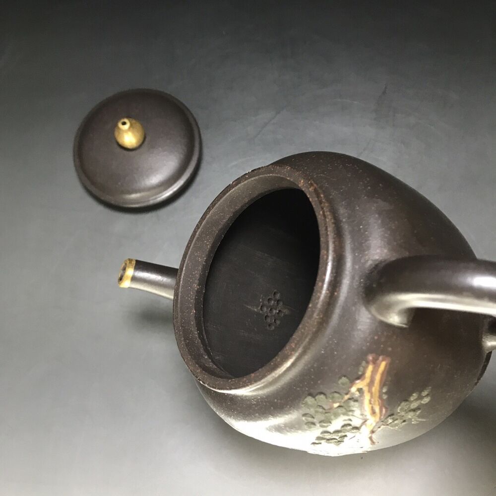 vintage chinese yixing purple clay teapot zisha ceremony teaware collection rare