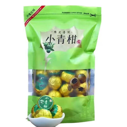 Premium Xinhui Green Orange Peel Chenpi Citrus Puer Pu'er Puerh Ripe Tea 100g