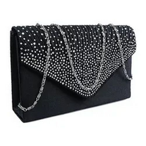 Shoulder Bag Masonry Ladies Satin Clutch Shiny Handbag Wedding Bag Fashion Women