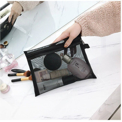 Mesh Cosmetic Bag Portable Lipstick Bag Makeup Bag Makeup Pouch Toiletry Purse