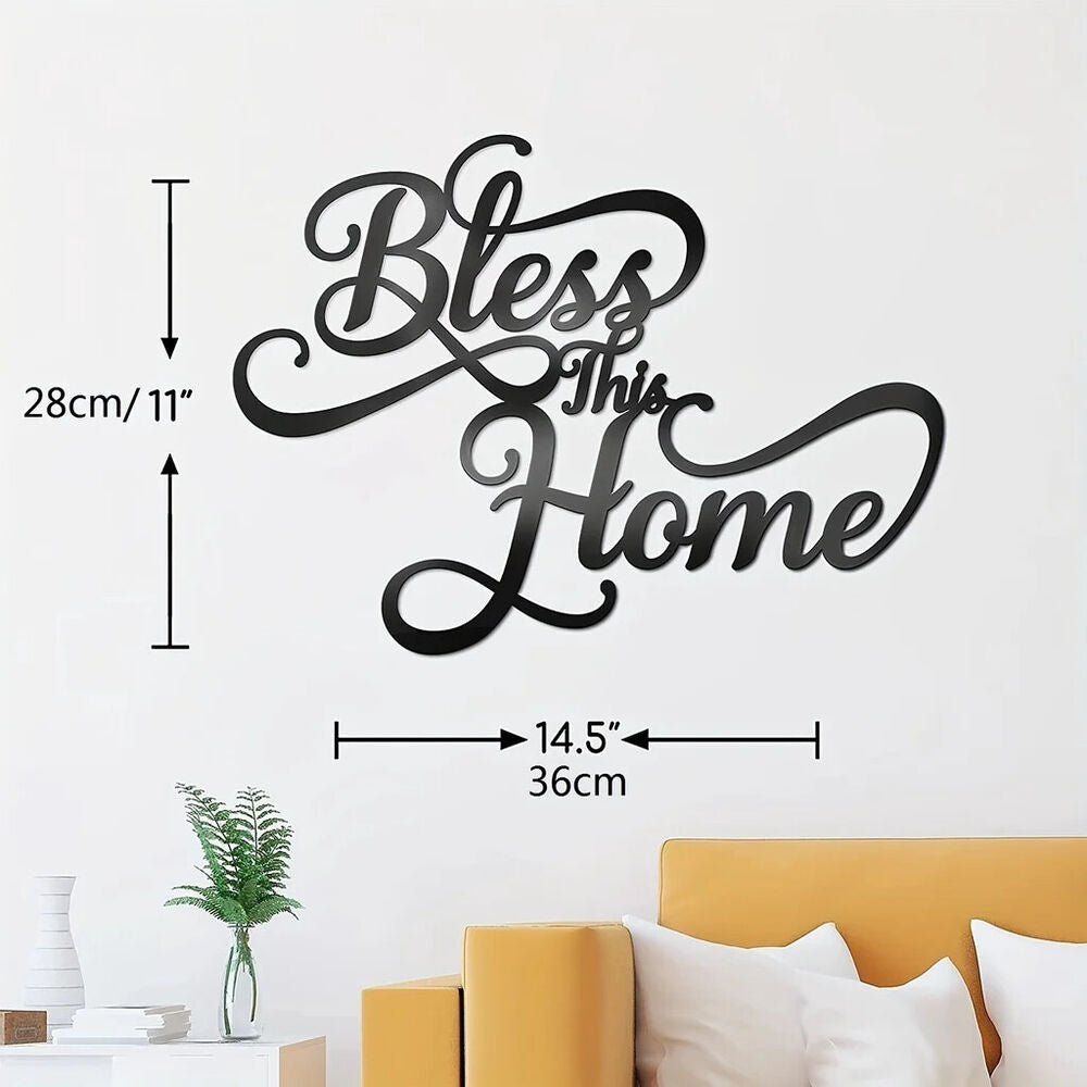 1pc, Metal Art Decoration Indoor Letter Patterned Wall Hanging Wall Decorations