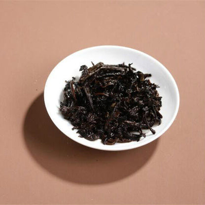 357g Ripe Pu-erh Tea Cake Old Ban Zhang Tea Ancient Cooked Puerh Trees Black Tea