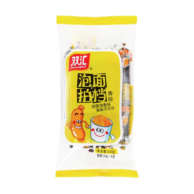 240g X 3 Bags Shuanghui Ham Sausage Chinese Snack Food 中国双汇泡面拍档搭档火腿肠即食香肠零食小吃