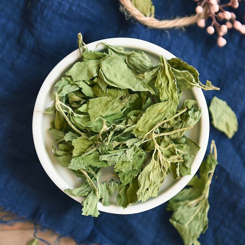 Organic Spearmint Leaf Dried Peppermint Herbal Menthae Makes A Healthy Tea