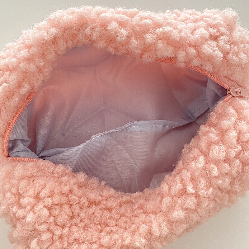 Cashmere Pencil Bag Case for Colored Pencils Plush Pencil Bag Zipper Bag QF