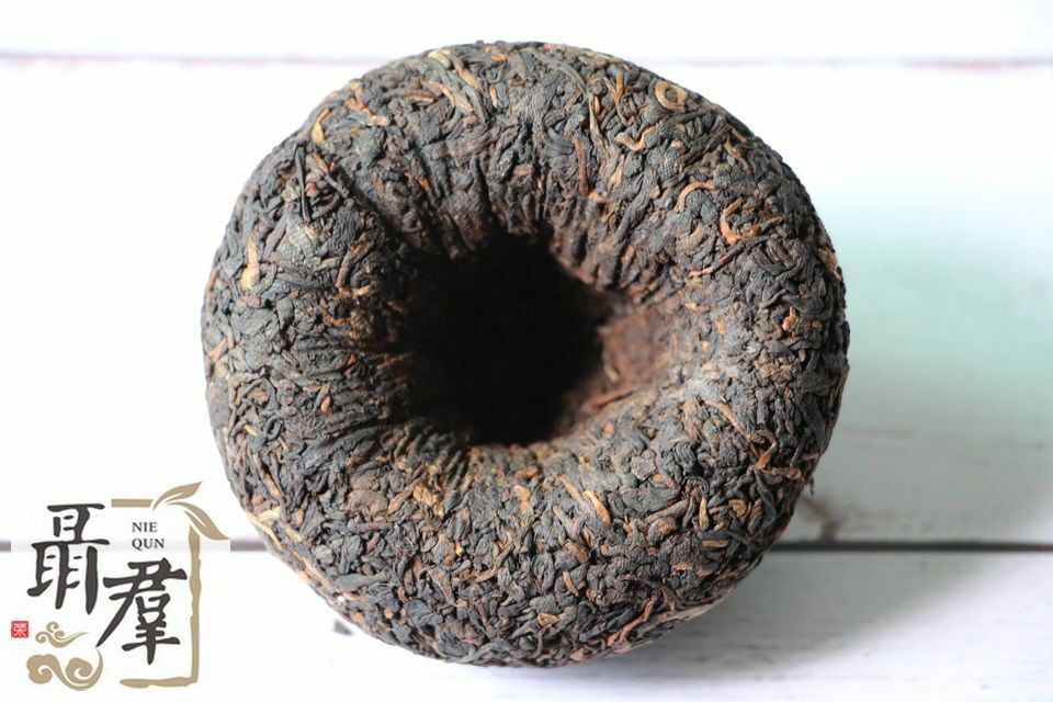 Yunnan Meng hai black puer tea 2010 shu pu er V93 TUO CHA ripe pueth 100g