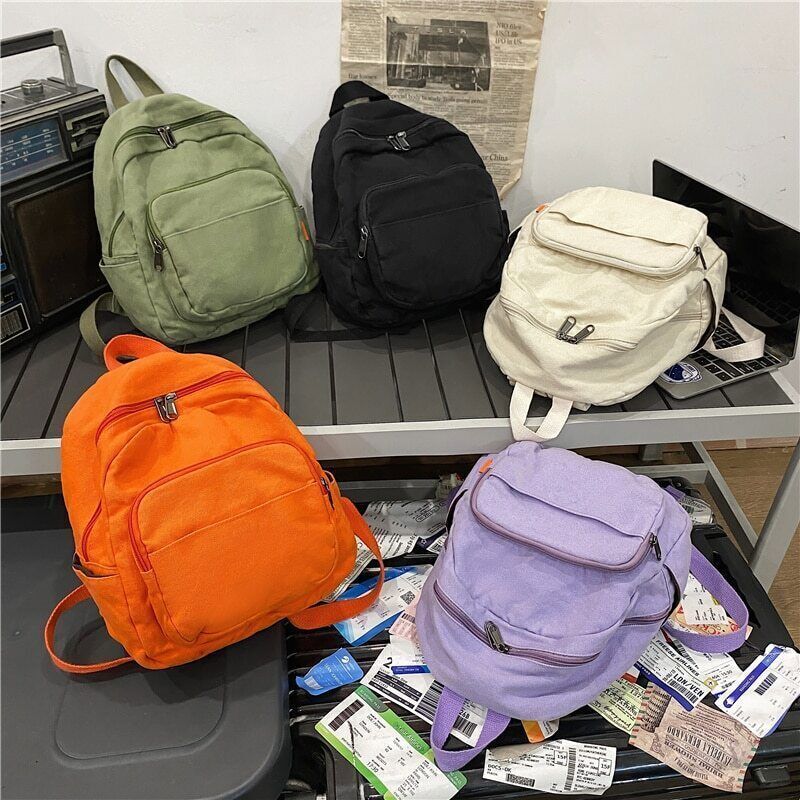 Canvas Women Small Backpack School Mini Backpack Women Bagpack Female Girl
