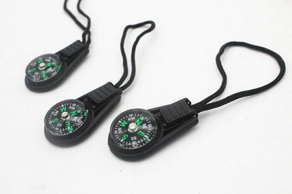1000pcs New Pull Mini Compass Backpack Bag Strap Charm Outdoor Sport Hiking Tool