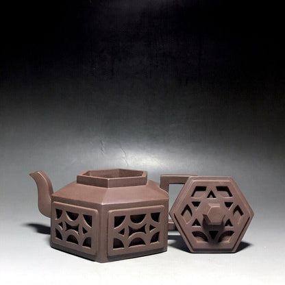 vintage chinese yixing purple clay teapot zisha ceremony teaware collection rare
