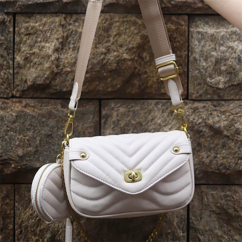 Crossbody Bags Handbag Women Embroidery Thread Chain Shoulder Bag