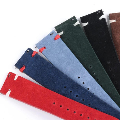 Suede Leather Watch Strap 18mm 20mm 22mm Premium Replacement Band for Watches