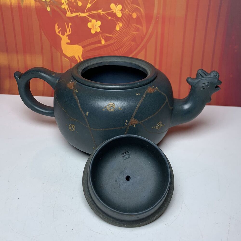 Vintage Chinese Yixing Purple Clay Teapot Zisha Ceramic Exquisite Unique Teaware