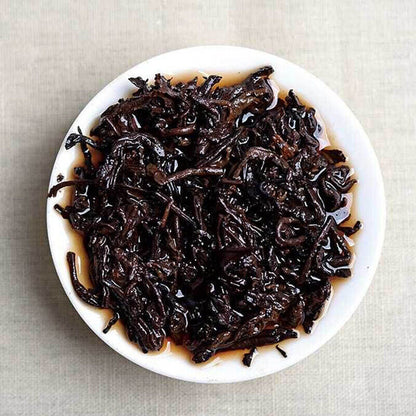 Chinese Tea Pu'er Tea Good Luck Puer Tea Ripe Cooked Tea Cake 357g COFCO
