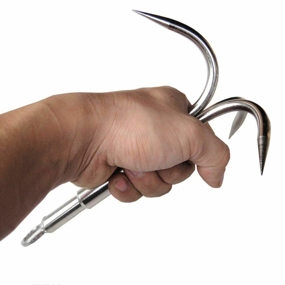 Climbing Claw Stainless Steel Hook Hiking Outdoor Mountaineering Grappling Tools