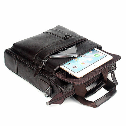 Men Genuine Leather Cross Body Messenger Shoulder Bag Briefcase Tote Handbag New