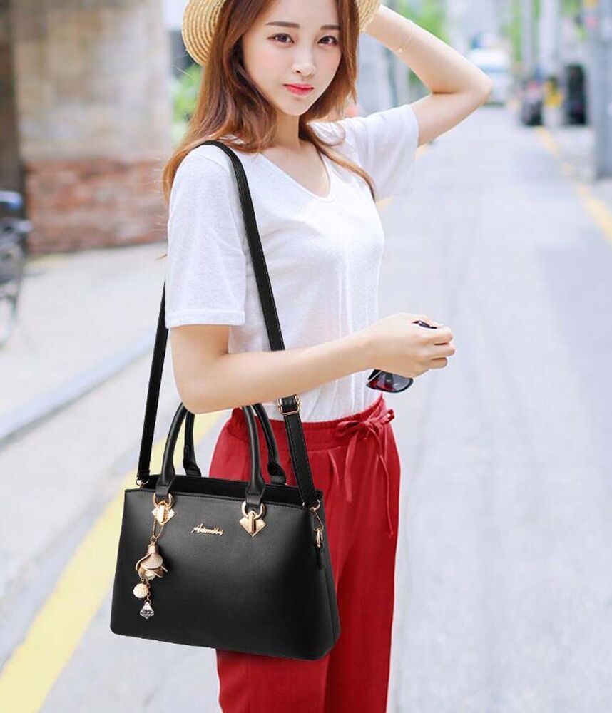 Women Faux Leather Handbags Shoulder Bags Tote Purse Messenger Satchel Crossbody