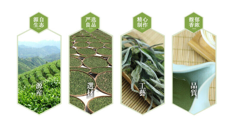 Fuding Organic Gong Mei Tribute Eyebrow High Mountain White Tea Shou Mei 300g