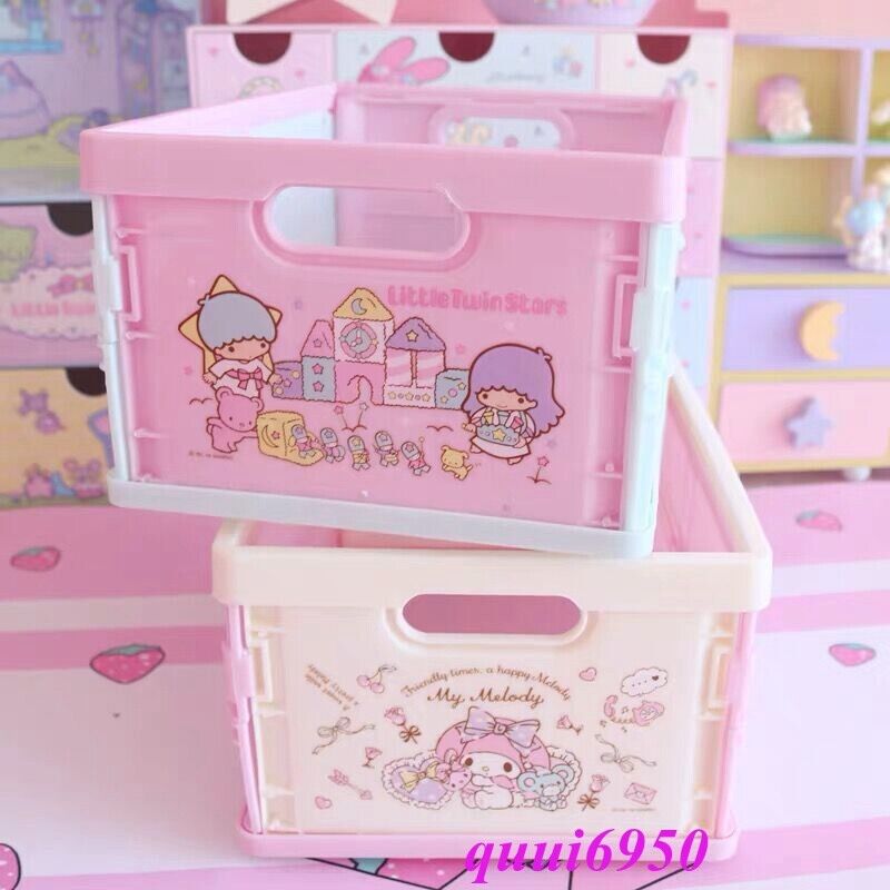 Kuromi Cinnamoroll Hello Kitty My Melody Foldable Storage Box Cube Organizer