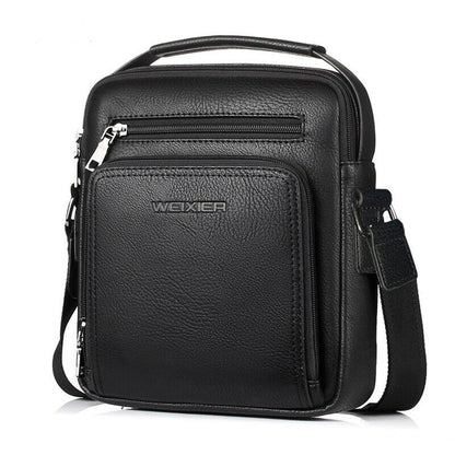 Men's Business Leather Shoulder/Messenger Bag 8" Handbag bag Outdoor Sport Bag