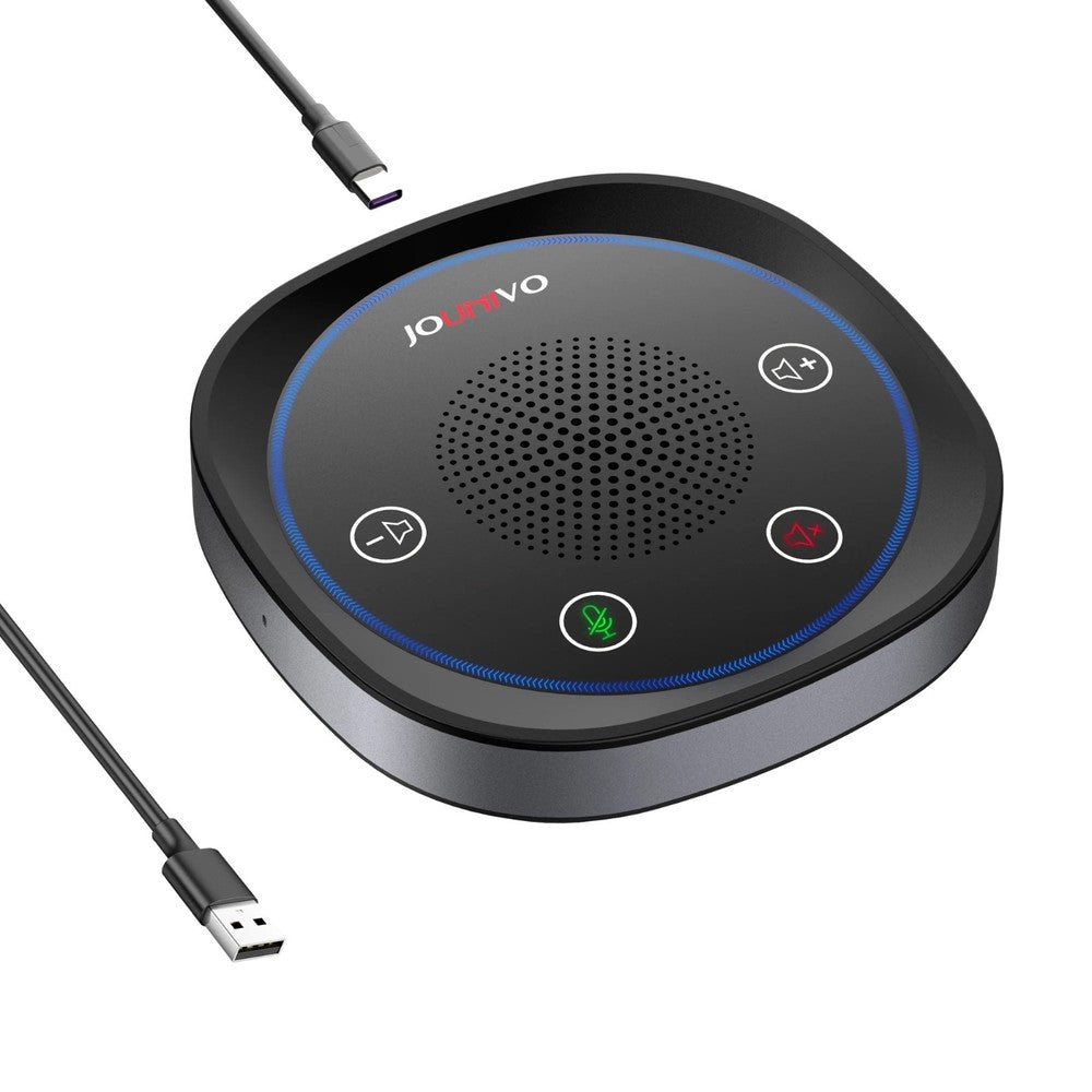 USB Conference Speaker, Microphone with Speakers, Omnidirection Zoom Mic Speaker