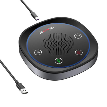 USB Conference Speaker, Microphone with Speakers, Omnidirection Zoom Mic Speaker