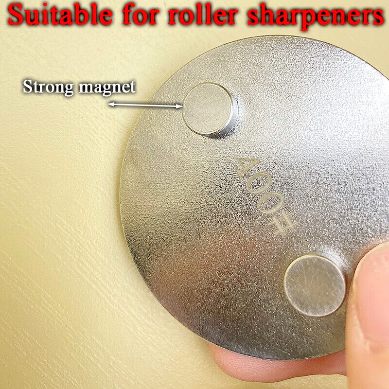 Magnetic Knife Holder Ceramic 240~1200 Grit Whetstone Sharpener Disc Accessories