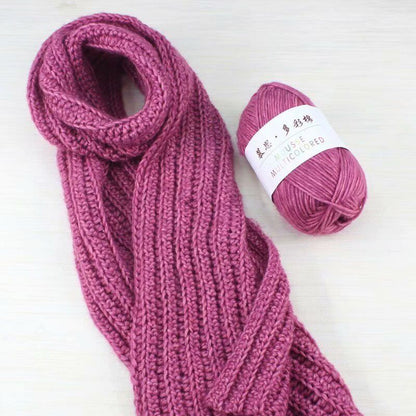 Hot Sale 50g Soft Milk Cotton Baby Yarn Hand-dyed Wool Socks Scarf Knitting Yarn