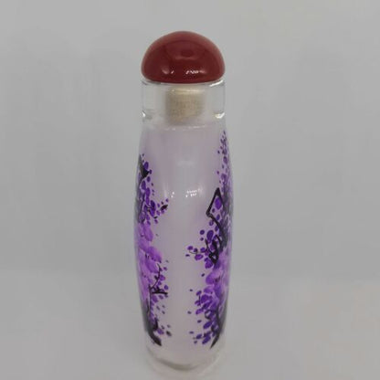 Chinese Old Beijing Glaze Inside Painting Painted Exquisite Pattern Snuff Bottle
