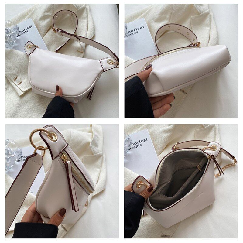 Waist Bag Women Leather Chest Bags Belt Bag Women's Shoulder Crossbody Bag