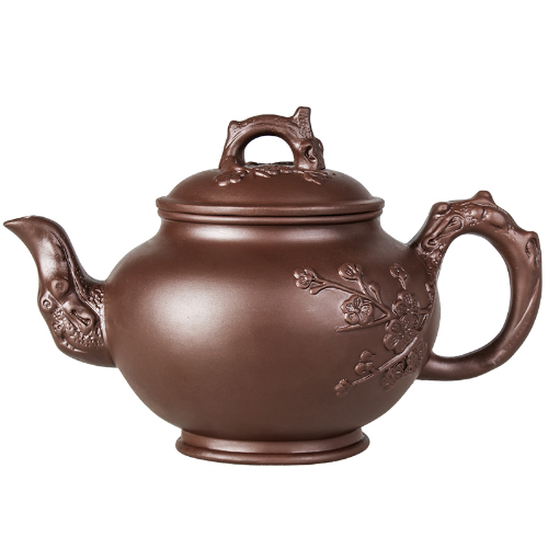 Large Capacity Purple Sand Teapot House Yixing Blossom Pot Tea Ceramic Kettle