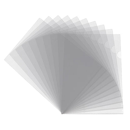 Document Protector 30Pcs A4 PP Plastic Paper Files Clear Cut Flush Folder Sheets